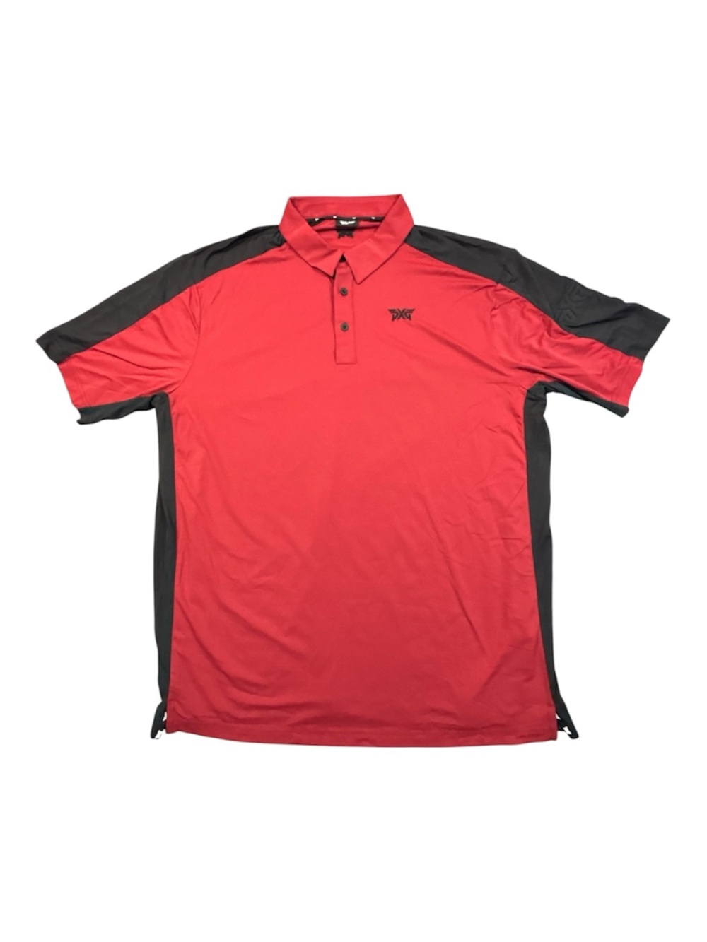 PXG Parsons Xtreme Golf Polo Shirt Mens XL Red Black Performance Stretch Panel